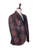 Black Stewart Tartan Scottish Jacket