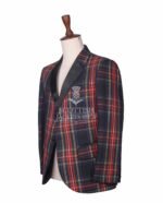 Black Stewart Tartan Scottish Jacket