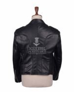 Black Leather Prince Charlie Jacket