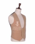 Tan Velvet Double Breasted Kilt Waistcoat