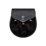 Black Rabbit Fur Scottish Semi Dress Sporran