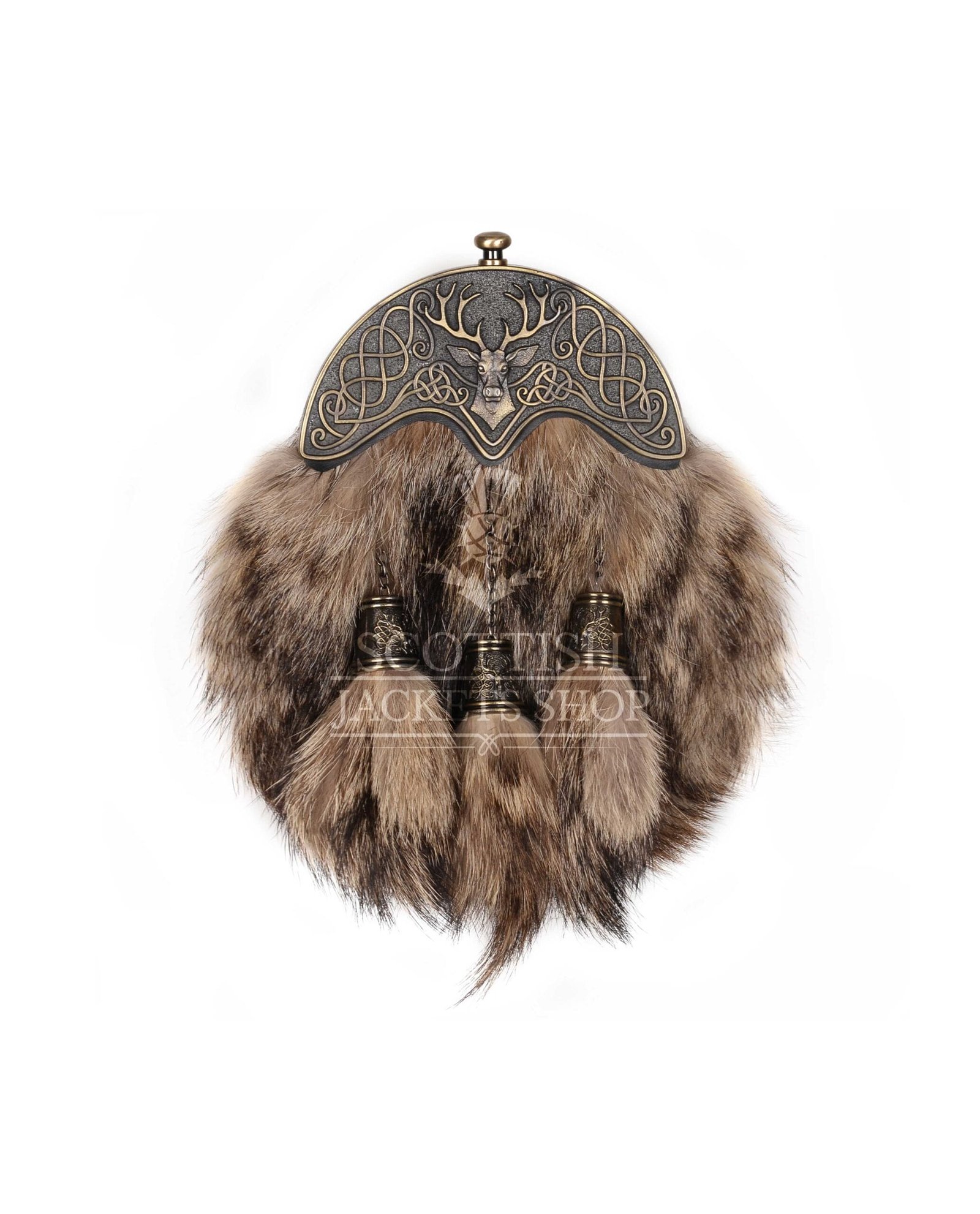 Coyote Fur Full Dress Sporran Coyote Fur Full Dress Sporran