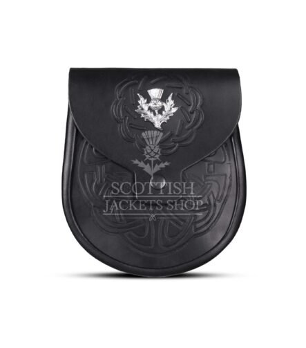 Thistle Emblem Full Embossed Day Sporran