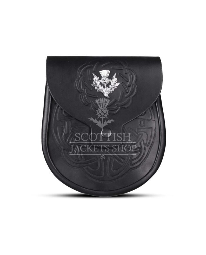 Thistle Emblem Full Embossed Day Sporran