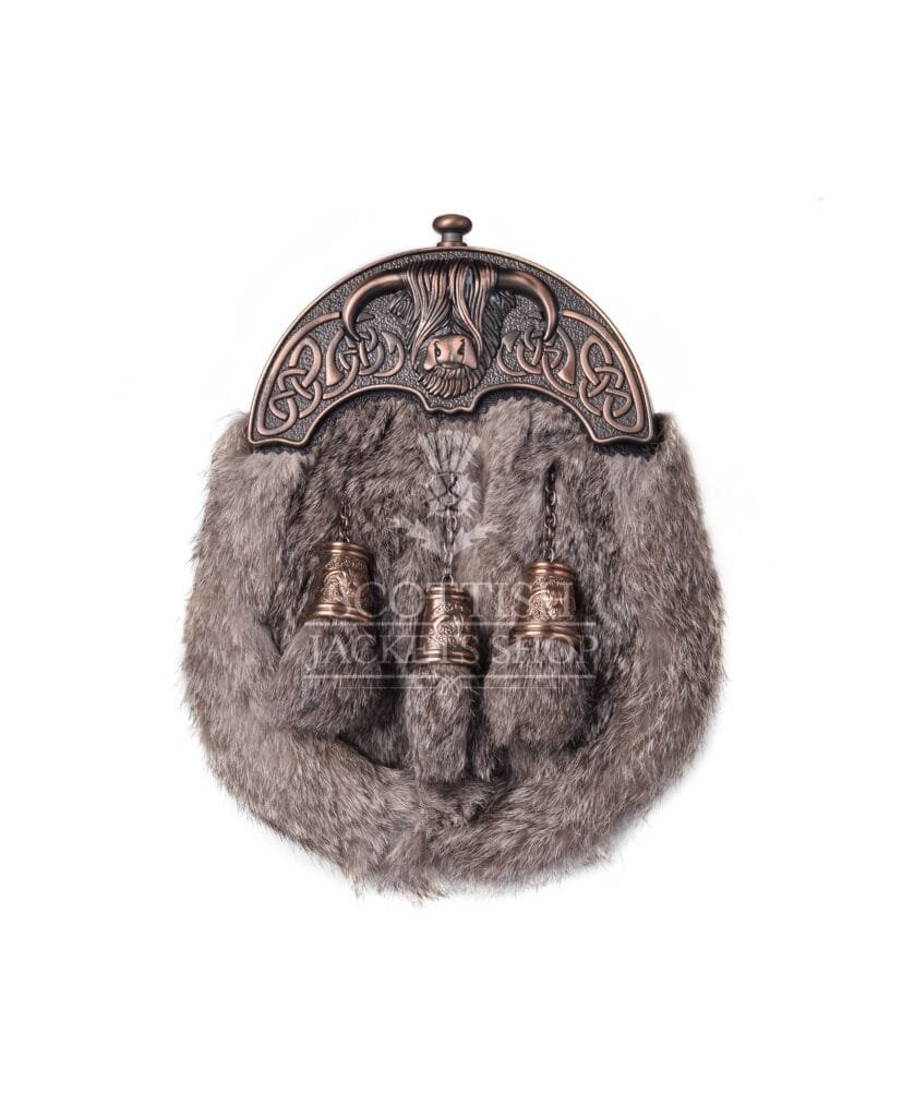 Brown Rabbit Fur Full Dress Sporran