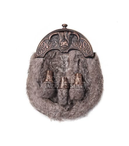 Brown Rabbit Fur Full Dress Sporran