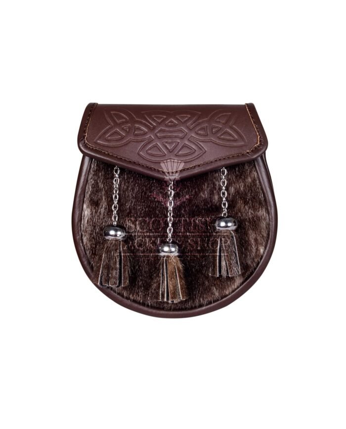 Brown Leather Seal Scottish Semi Dress Sporran