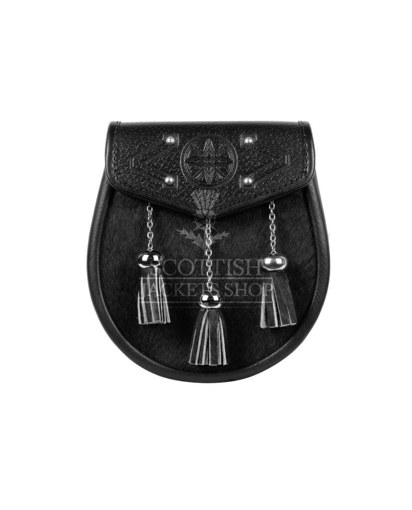Black Seal Fur Scottish Semi Dress Sporran