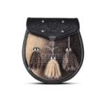Seal Fur Scottish Semi Dress Leather Sporran