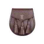 Brown Leather Scottish Kilt Day Sporran