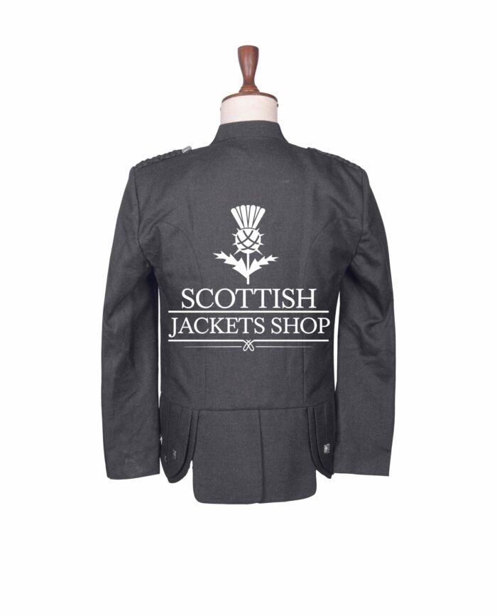 Black Barathea Wool Kenmore Doublet Jacket