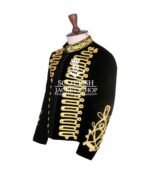 Black Velvet Gold Braided Hussar Jacket