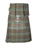 Black Watch Weathered Tartan 8 Yard Kilt