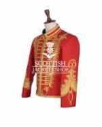 Black Wool Gold Braided Hussar Jacket