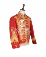 Black Wool Gold Braided Hussar Jacket