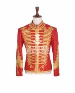 Black Wool Gold Braided Hussar Jacket