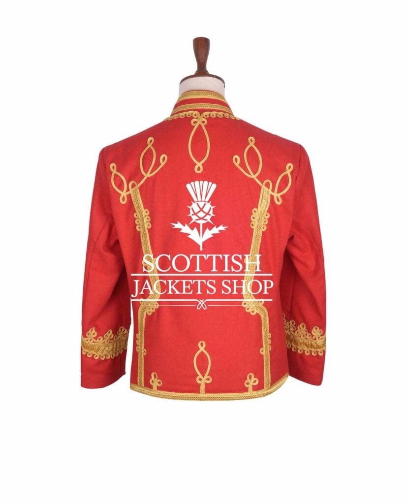 Black Wool Gold Braided Hussar Jacket