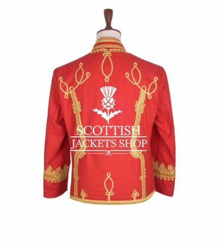 Black Wool Gold Braided Hussar Jacket