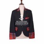 Black Wool and Tartan Jacket