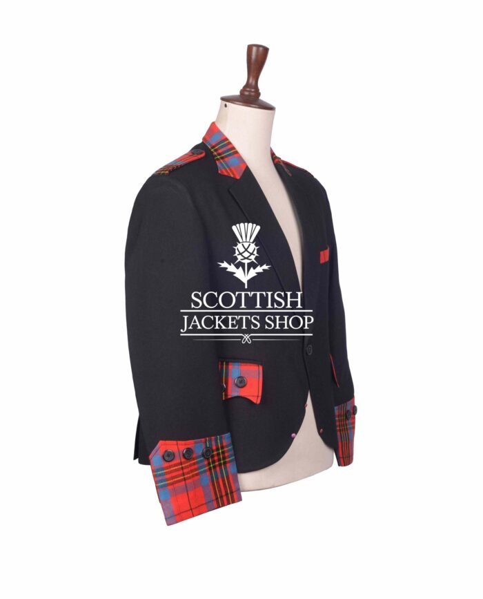 Black Wool and Tartan Jacket