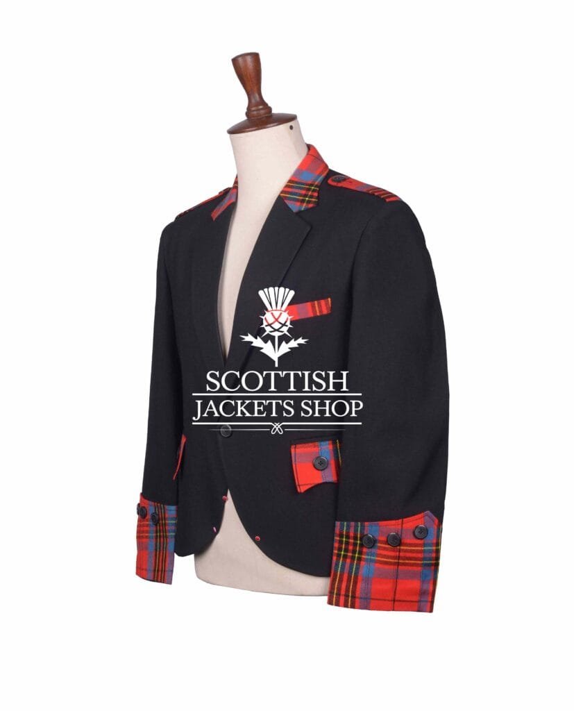 Black Wool and Tartan Jacket