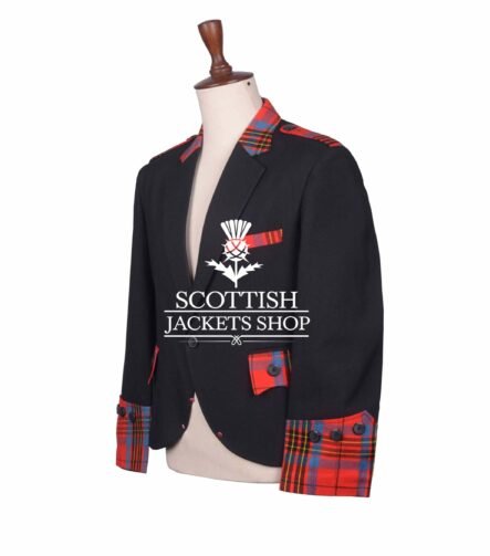 Black Wool and Tartan Jacket