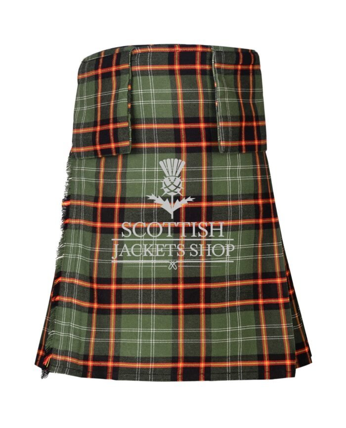 Bomb Squad Tartan 8 Yard Kilt with Detachable Pockets