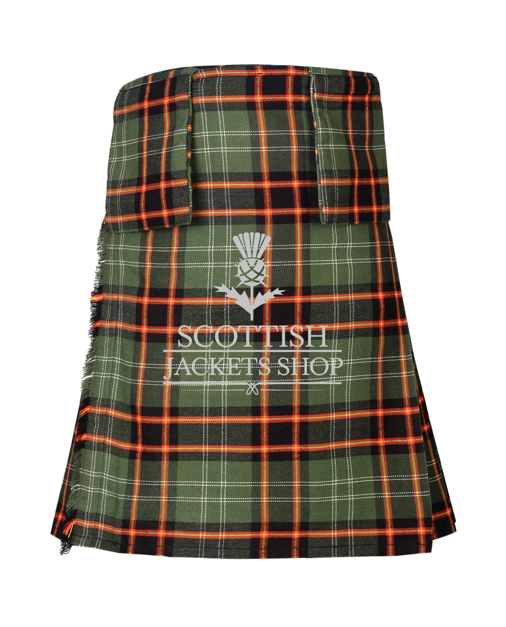 Bomb Squad Tartan 8 Yard Kilt with Detachable Pockets