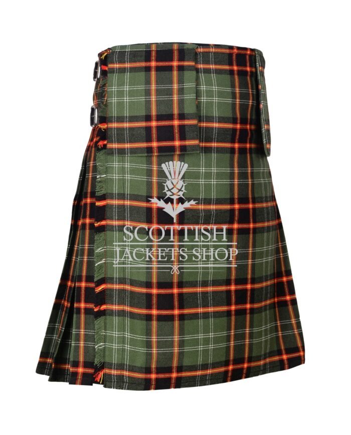 Bomb Squad Tartan 8 Yard Kilt with Detachable Pockets