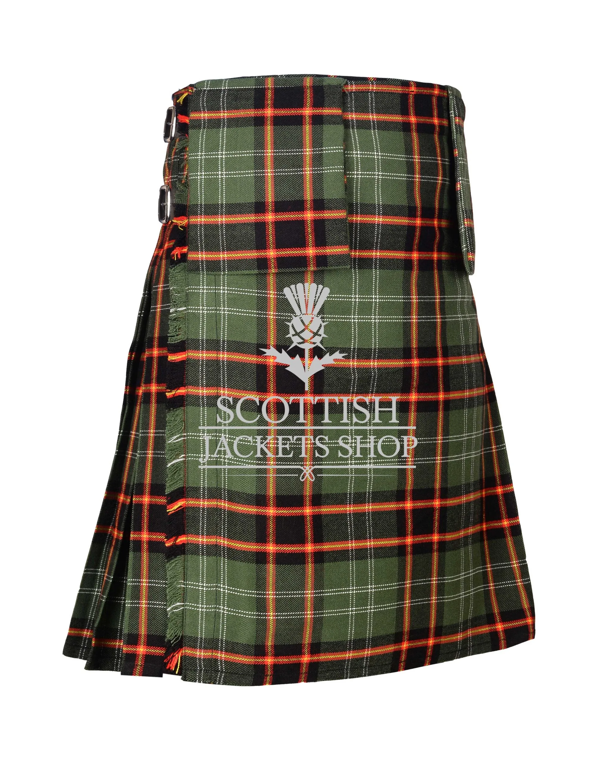 Bomb Squad Tartan 8 Yard Kilt with Detachable Pockets
