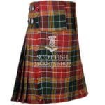 Buchanan Muted Tartan 8 Yard Kilt with Detachable Pockets