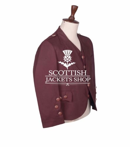Burgundy Wool Crail Jacket