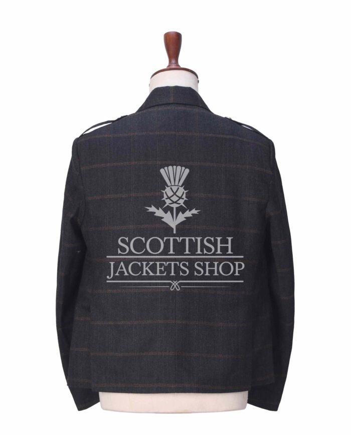 Charcoal Plaid Tweed Jacket