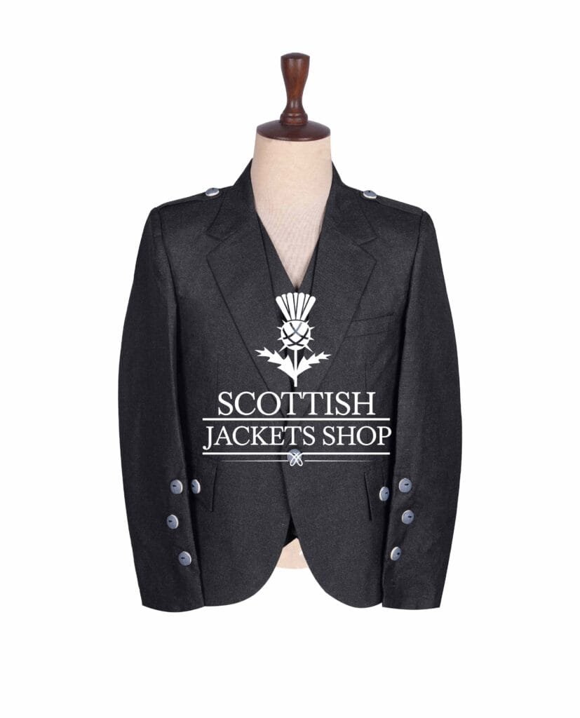 Charcoal Gray Wool Crail Jacket