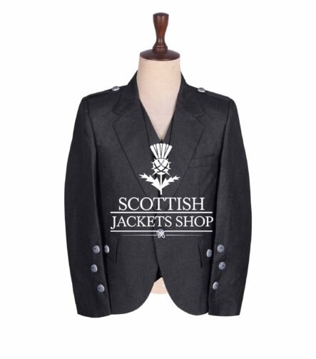 Charcoal Gray Wool Crail Jacket