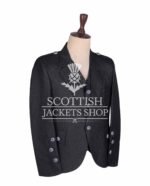 Charcoal Gray Wool Crail Jacket