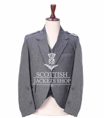 Gray Tweed Crail Jacket