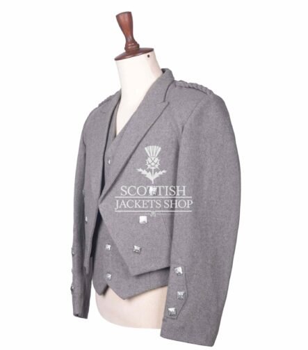 Gray Wool Prince Charlie Jacket