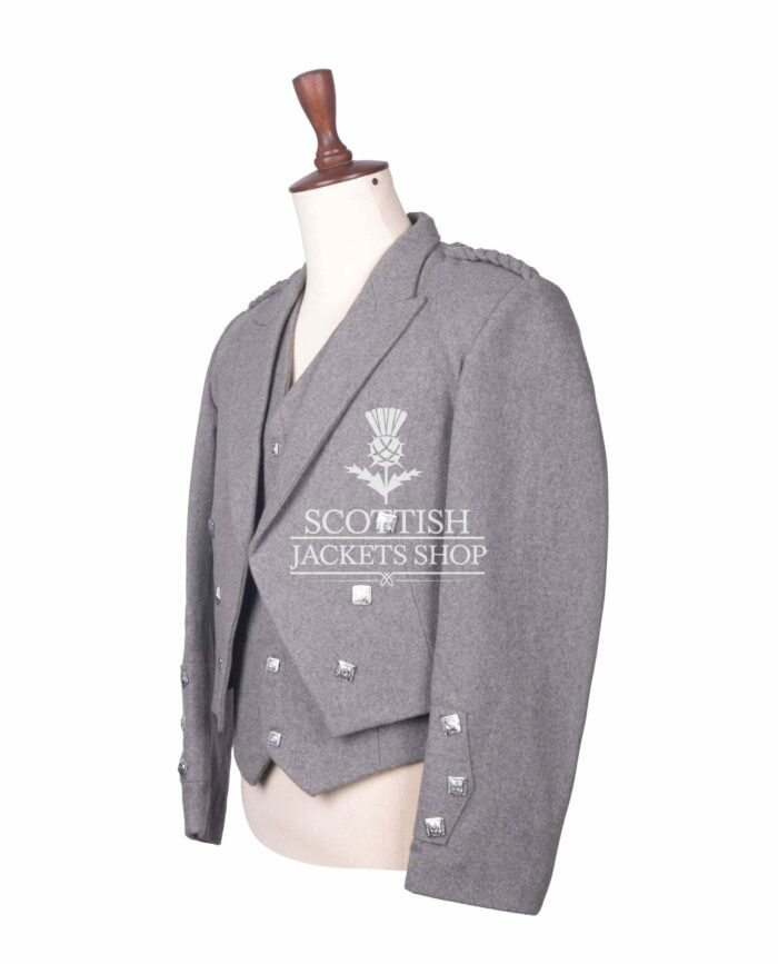 Gray Wool Prince Charlie Jacket