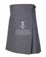 Grey Tweed 8 Yard Kilt