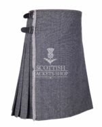Grey Tweed 8 Yard Kilt