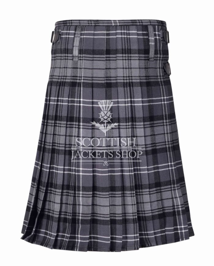 Hamilton Grey Tartan 8 Yard Kilt