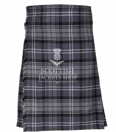 Hamilton Grey Tartan 8 Yard Kilt