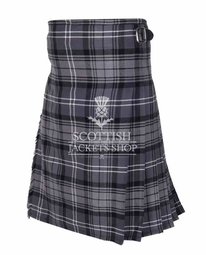 Hamilton Grey Tartan 8 Yard Kilt