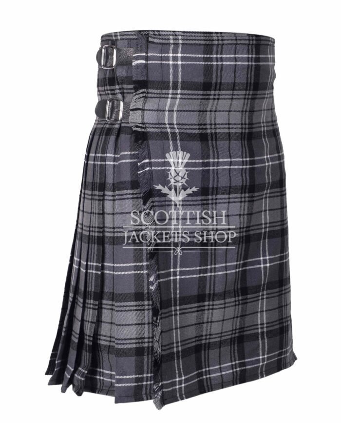 Hamilton Grey Tartan 8 Yard Kilt