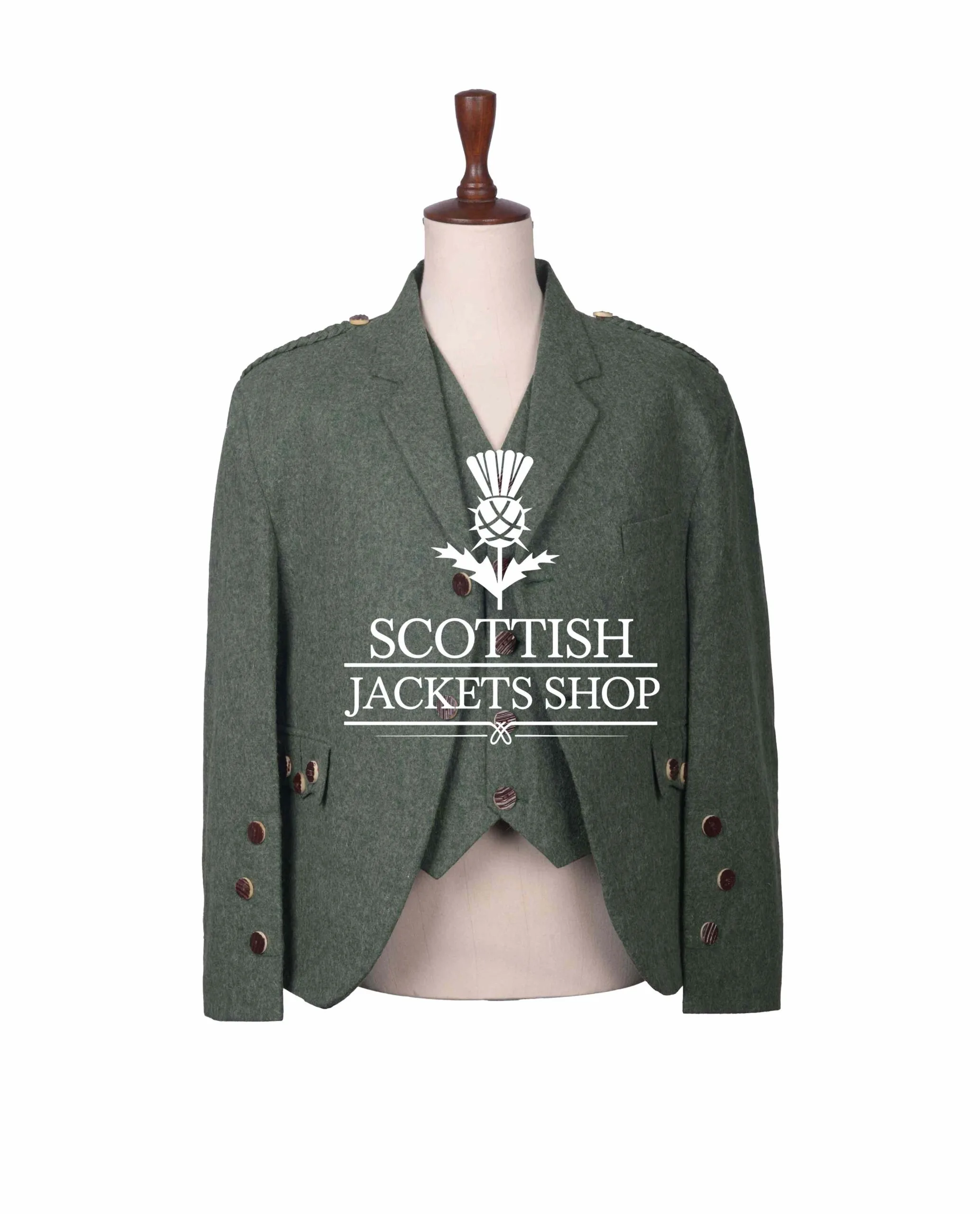 Lovat Green Wool Argyll Jacket