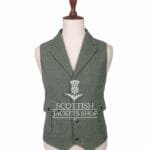 Lovat Green Wool Waistcoat For Men