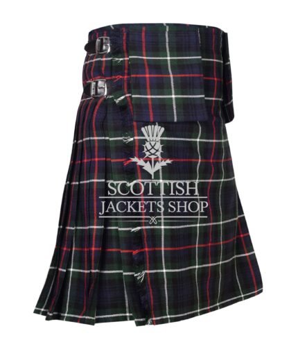 Mackenzie Tartan 8 Yard Kilt with Detachable Pockets