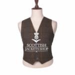 Scottish Tweed Wool Argyll Waistcoat