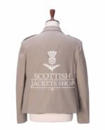 Tan Wool 5 Buttons Argyll Jacket
